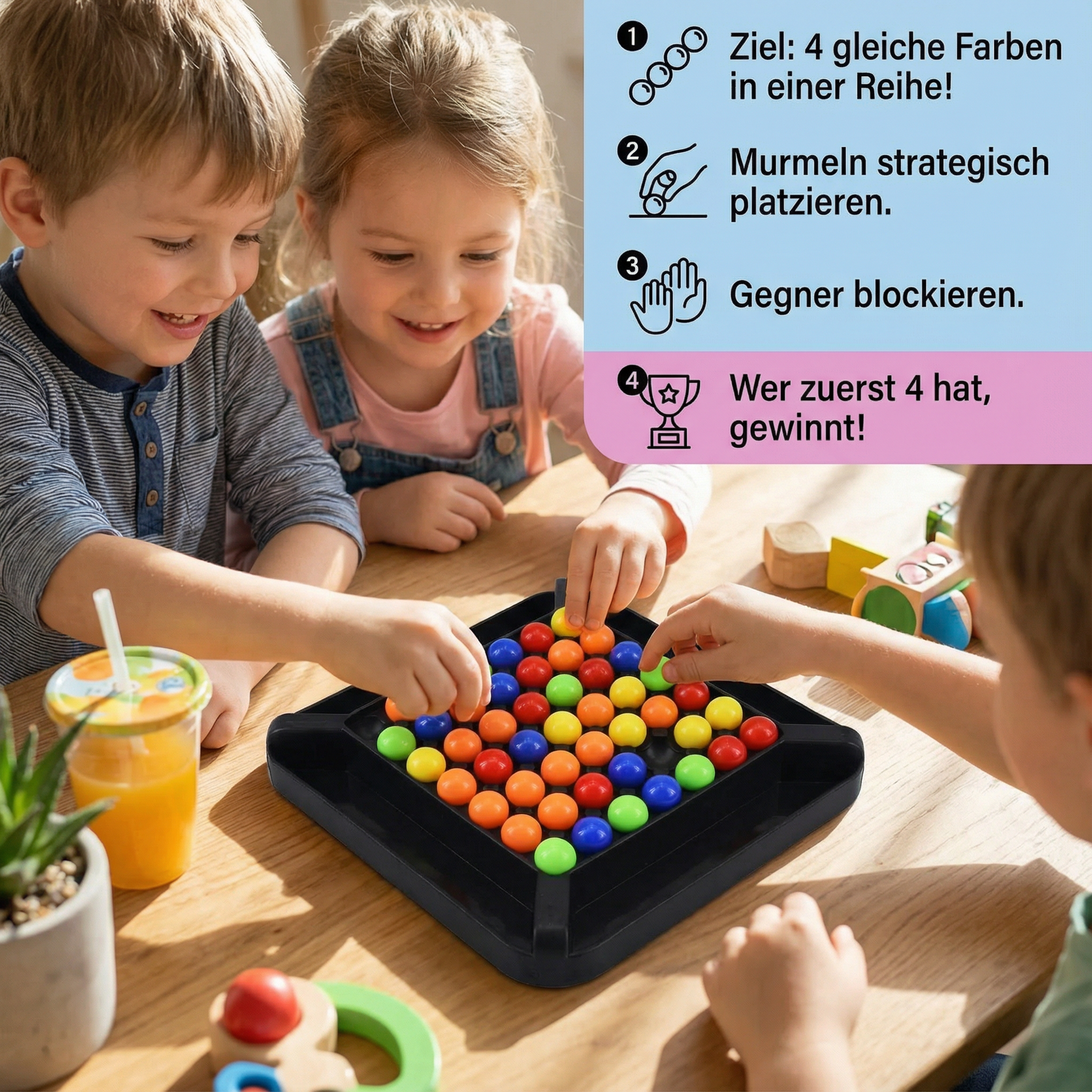 Interaktives Denkspiel mit Farben – Logikspiel für Kinder und Erwachsene