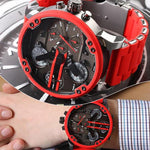 Elegante Quarzchronographuhr aus Edelstahl