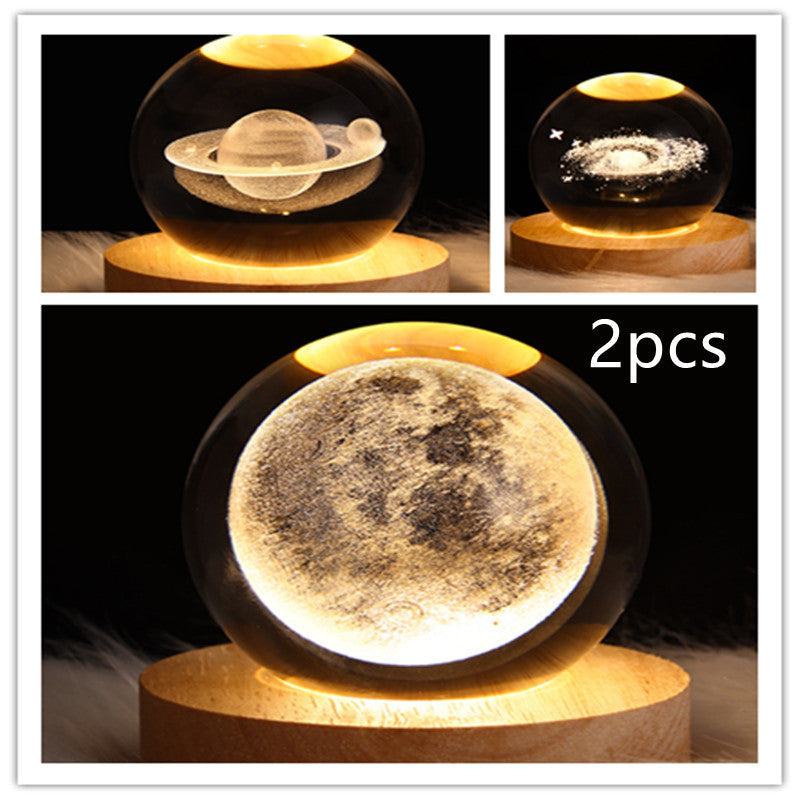 3D Kristalllicht mit LED für eine entspannte Atmosphäre
