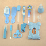 Pflegeset für Babys mit Thermometer, Bürste und Nagelschneider