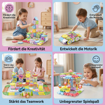 Montessori Spielzeug mit rotierenden Zahnrad-Bausteinen