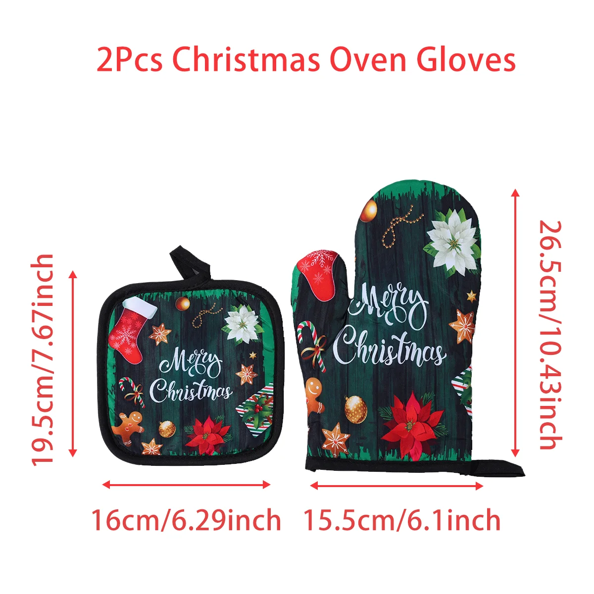 Festive Oven Mitts for the Christmas Season | MaxHeat Duo