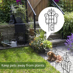 SmartGarden Foldable Plastic Garden Fence | 40 cm Height | 10-Pack