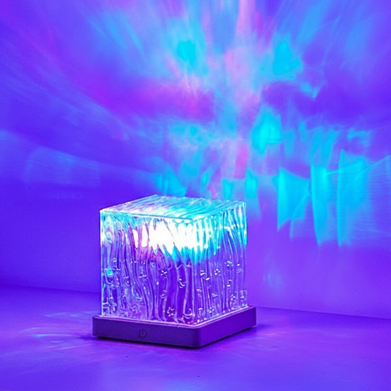Atmospheric Water Ripple Projection Lamp with 16 Colors, USB Charging