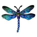 Dynamic 3D Wrought Iron Dragonfly Wall Decor