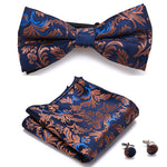 Elegant set with stylish bow ties and accessories