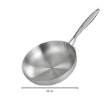 Hochwertige Edelstahl Bratpfanne für gesundes Kochen