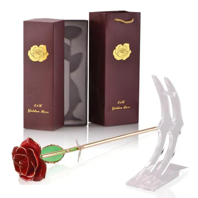 Ewige Blüte | 24k Goldüberzogene Rose
