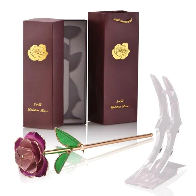 Ewige Blüte | 24k Goldüberzogene Rose