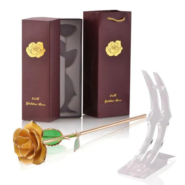 Ewige Blüte | 24k Goldüberzogene Rose