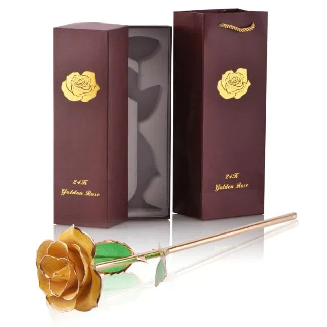 Ewige Blüte | 24k Goldüberzogene Rose