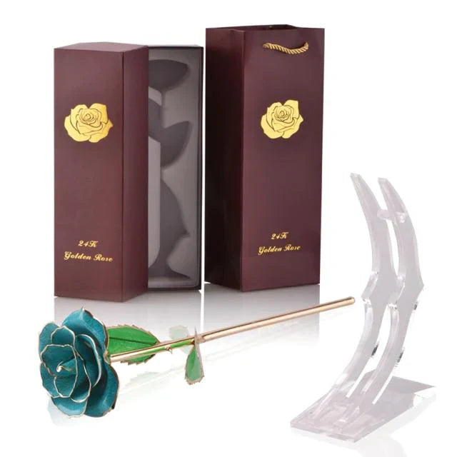 Ewige Blüte | 24k Goldüberzogene Rose