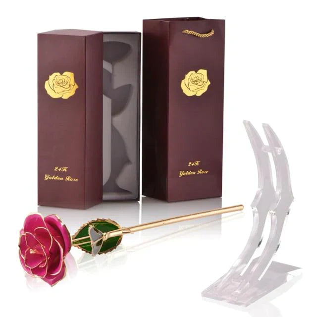 Ewige Blüte | 24k Goldüberzogene Rose