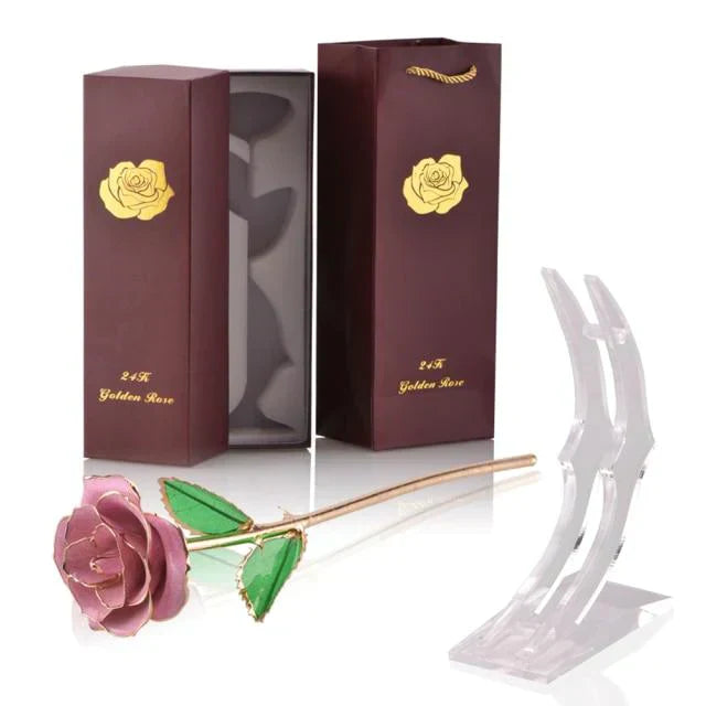 Ewige Blüte | 24k Goldüberzogene Rose