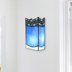 Elegante Tiffany-Wandlampe mit Buntglas-Schirm für Innenräume