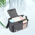 Organizer Tasche für Kinderwagen – Praktische Stroller mit Schultergurt und Fächern