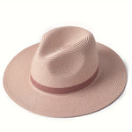Stylischer Sommerhut mit breiter Krempe aus Papierfaser