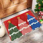 Festive Doormat for Christmas | Gingerbread & Santa Design | Non-Slip & Washable
