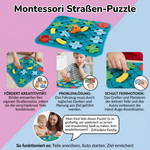 Puzzle für Straßen im Montessori-Stil