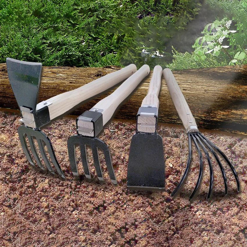 Efficient Garden Rake with 5 Tines | Ideal for Loosening & Cultivating