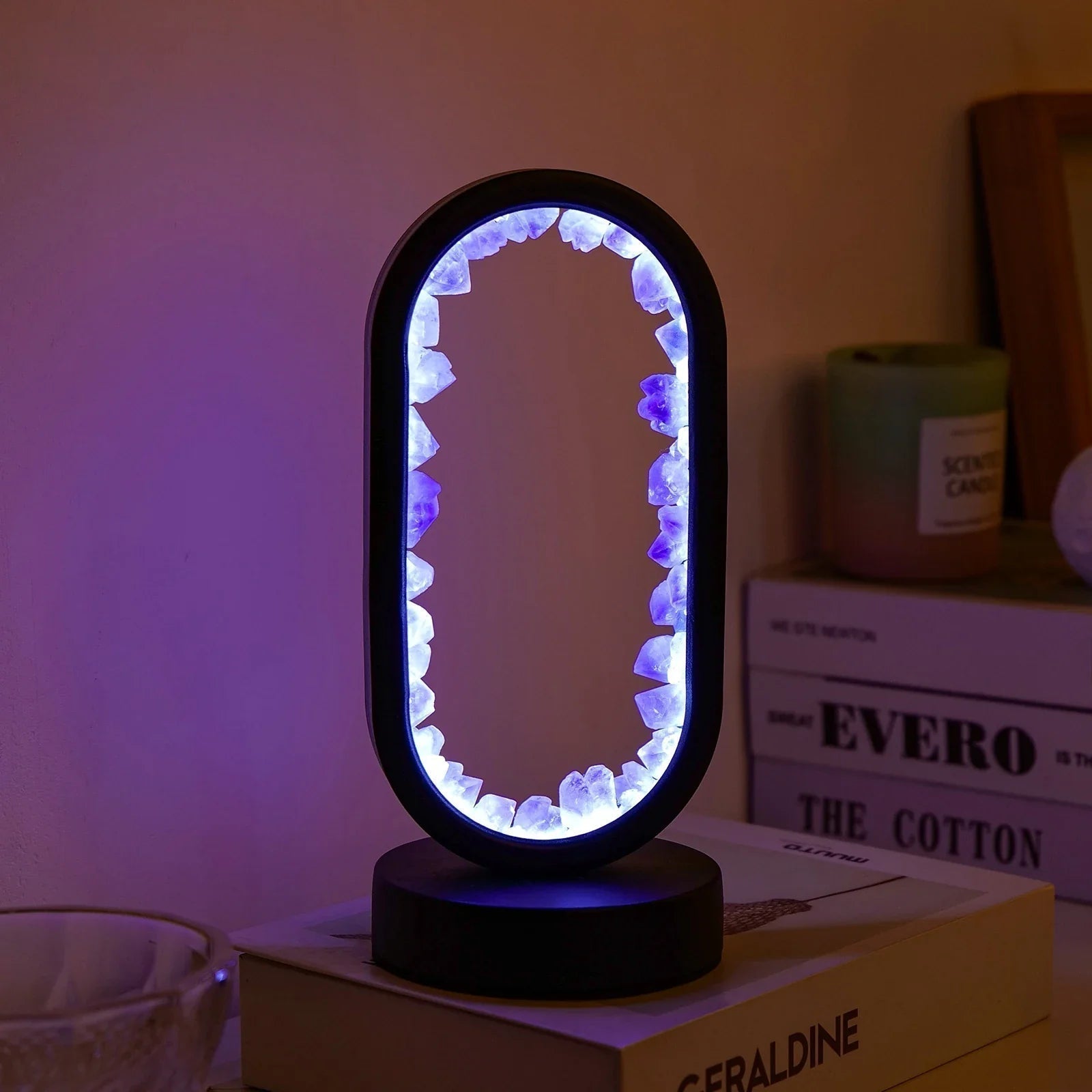 Handgefertigte Amethystlampe für Entspannung und Ruhe – CrystalGlow