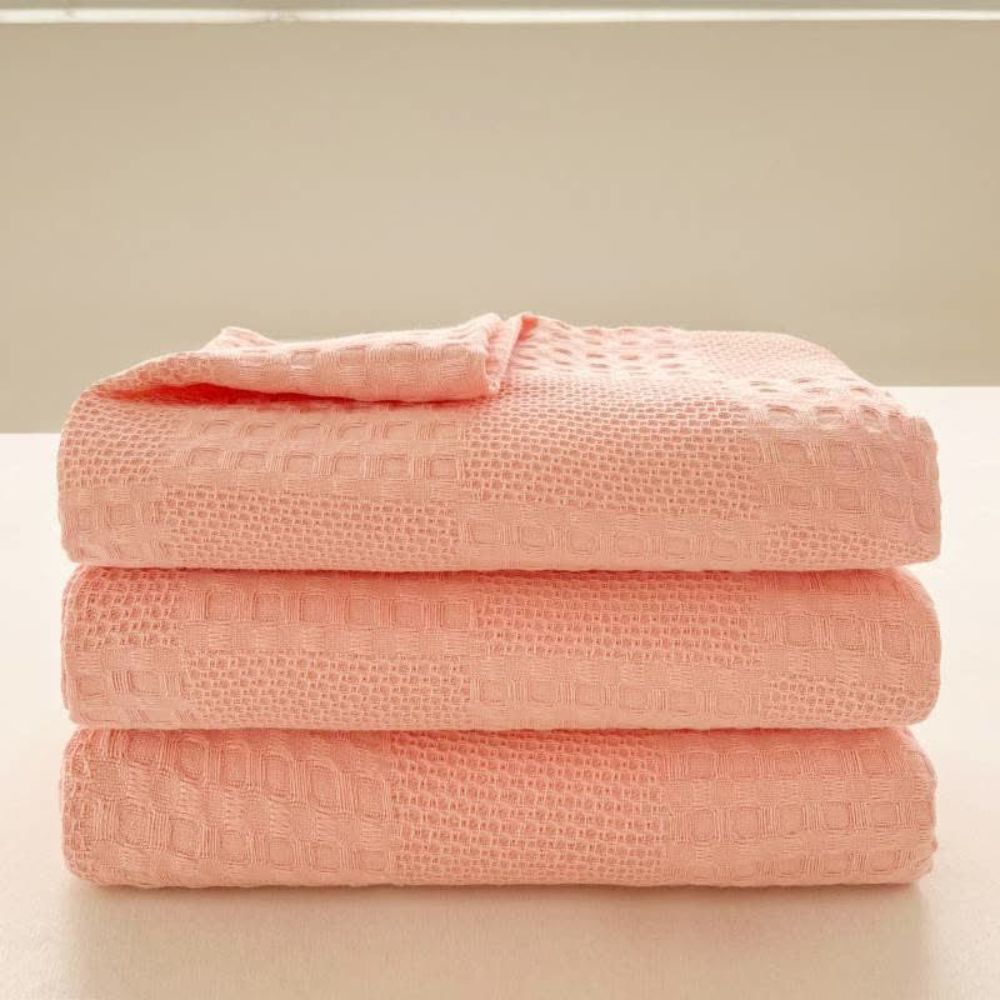 Ecoviva Waffle Blanket | 100% Sustainable Cotton | Stylish & Breathable