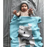 Kuschelige Babydecke mit Tiermuster – 3D-Design für Kinder
