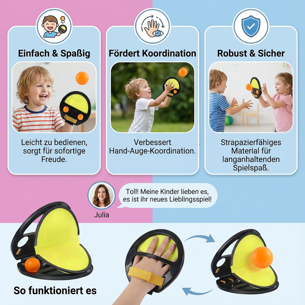 Unterhaltsames Ballspiel zum Fangen