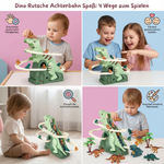 Rutschbahn mit Dinosauriern – Spaßige Achterbahn für Kinder
