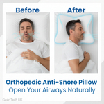 Ergonomic Sleeping Pillow | Optimal Support for Neck and Head | White