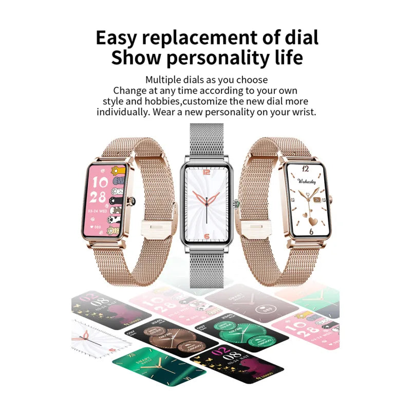 Elegante Smartwatch mit Fitness-Tracking und Benachrichtigungen