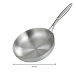 Hochwertige Edelstahl Bratpfanne für gesundes Kochen