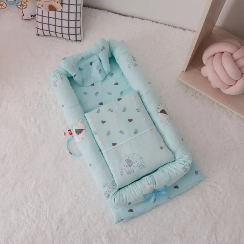 Tragbares Babynest für Neugeborene & Kleinkinder – Mit Matratze
