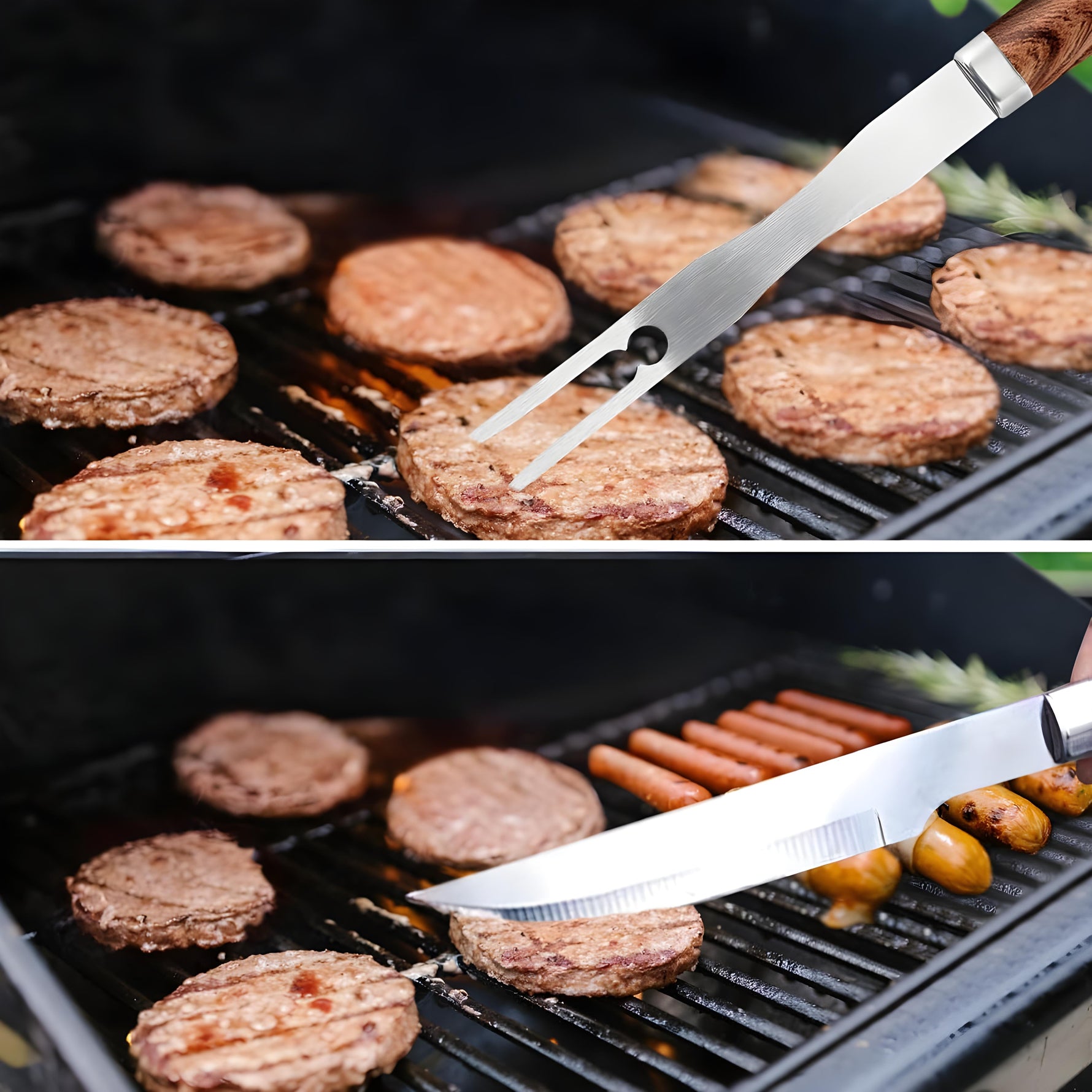 Edelstahl Grillzubehör Set – Perfektion für Grillmeister