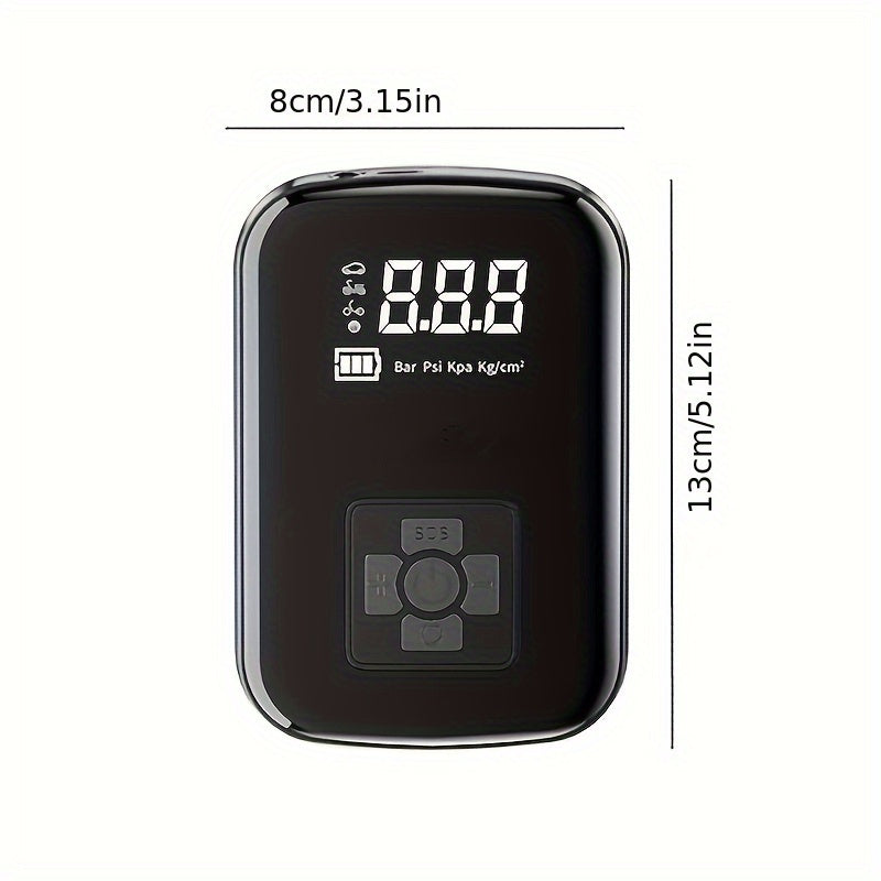 Comfortable Mini-Compressor with LED Lighting and Digital Display