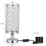 Glanzvolle Kristall Tischlampe für modernes Wohnen