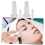 4 silicone cups for relaxing face and body massages