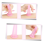 4 silicone cups for relaxing face and body massages