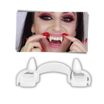 Retractable Vampire Fangs in a 2-piece set for spooky looks