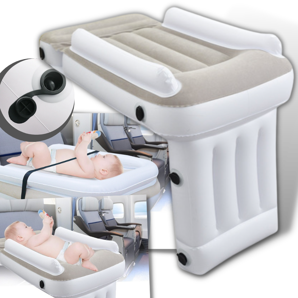 Practical children's air mattress for relaxed sleep on the go