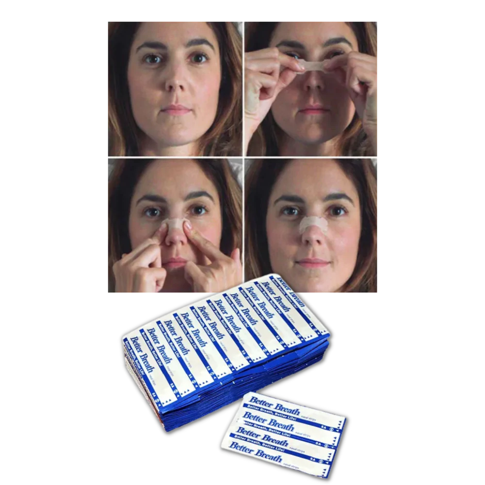 100-Pack Breathable Nasal Strips for Better Sleep