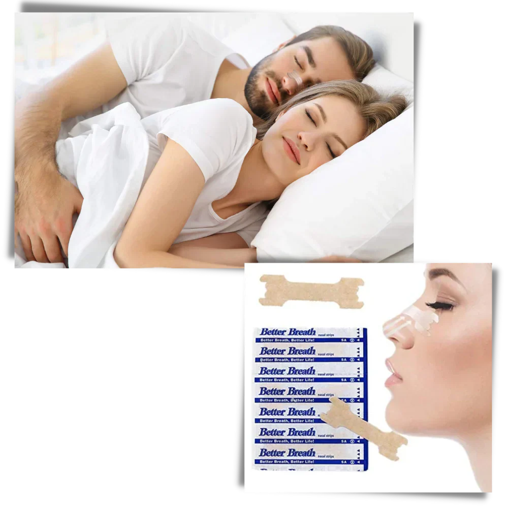 100-Pack Breathable Nasal Strips for Better Sleep