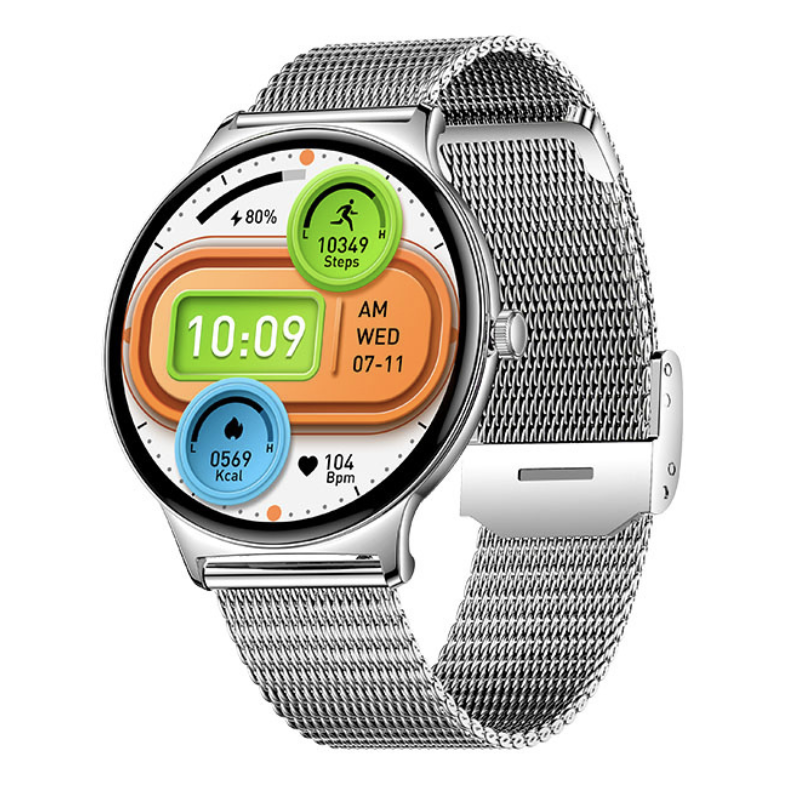 SlimFit Smartwatch – Ultra-dünn, Gesundheitsüberwachung & AMOLED-Display