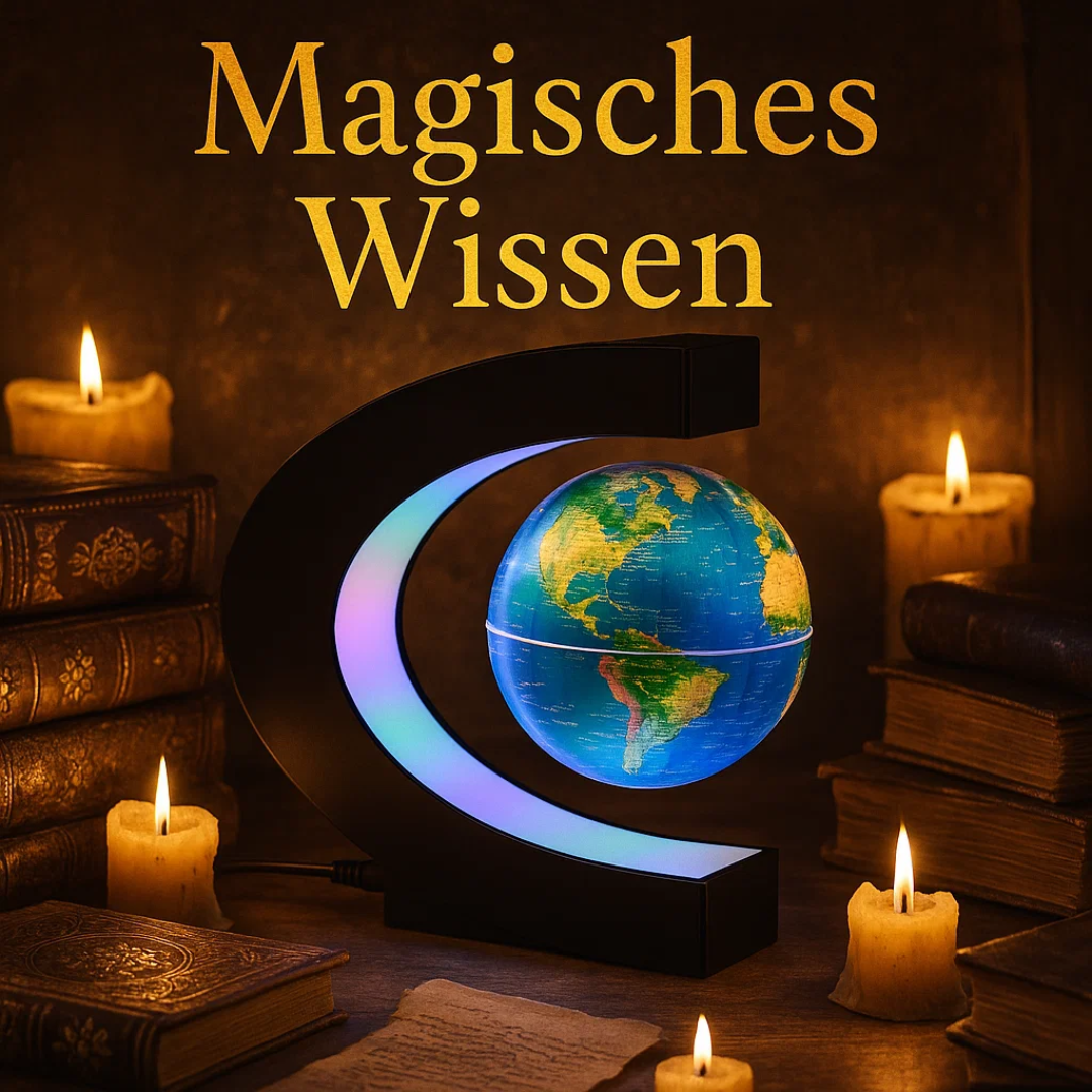AstroGlobus LED Weltkugel – Schwebende Globenlampe mit magnetischer Aufhängung