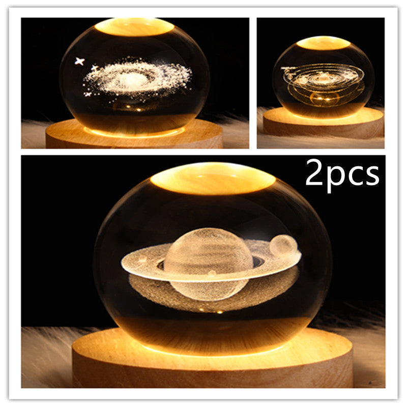 3D Kristalllicht mit LED für eine entspannte Atmosphäre