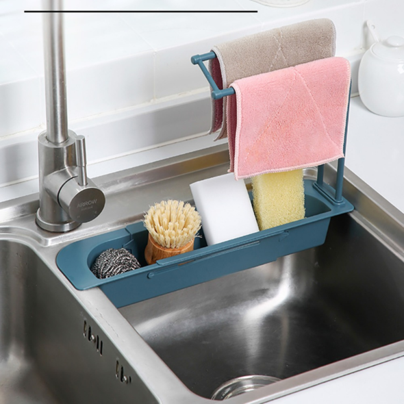 Kitchen Helper Deluxe - Flexible Sink Organizer Rack