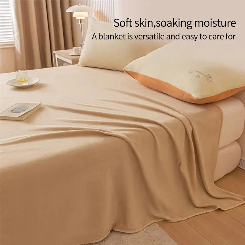 Flannel Comfort Blanket | Extra Thick, Soft, and Cuddly | All-Season Blanket