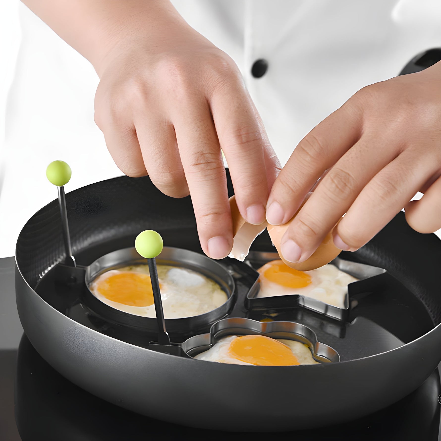 Egg Magic | Stainless Steel Rings for Creative Breakfast Delights