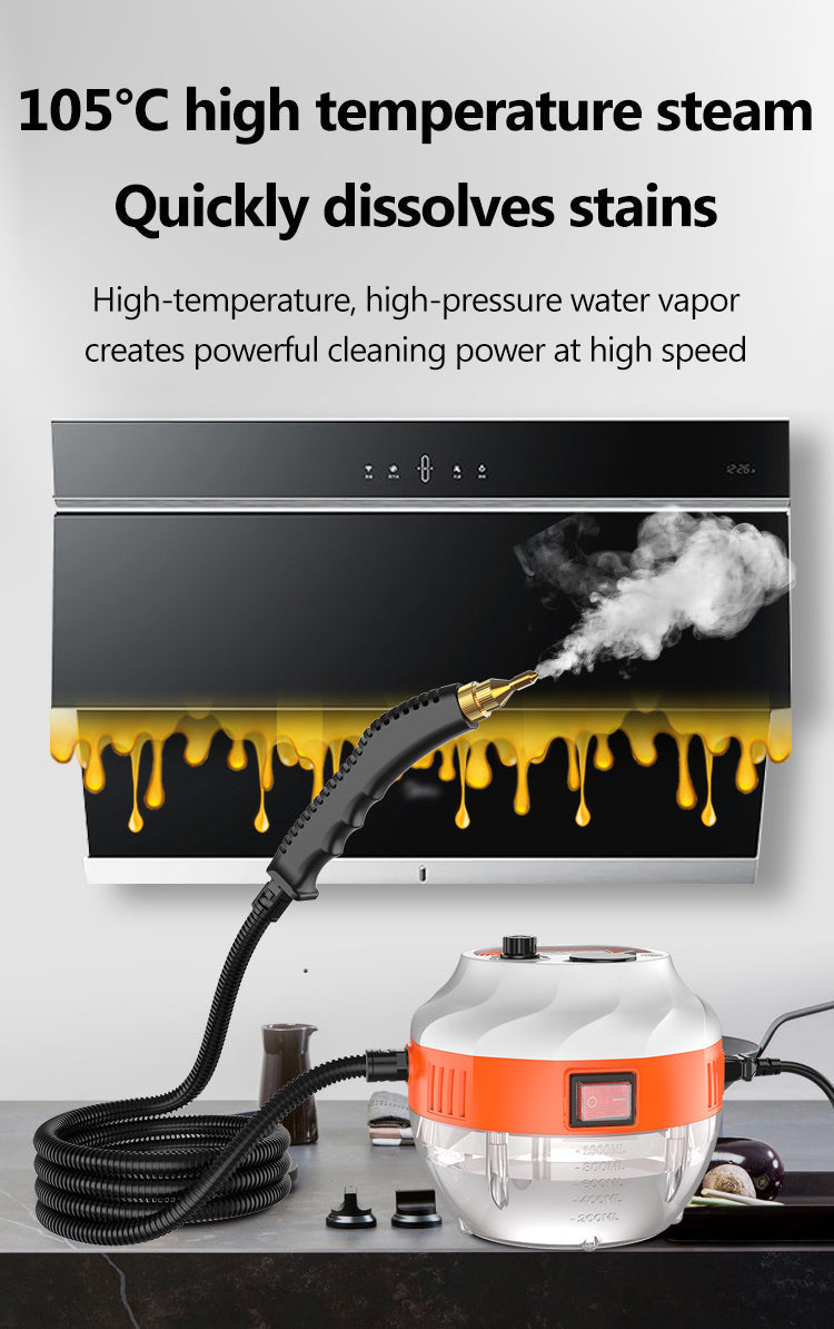2800W Powerful Steam Cleaner for Home and Automotive Deep Cleaning