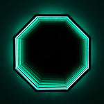 Elegant 3D Mirror with Color-Changing Lighting